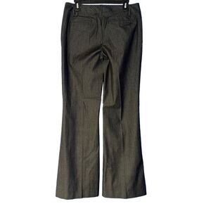 Ann Taylor LOFT dark gray pinstripe‎ wide dress jeans 8L